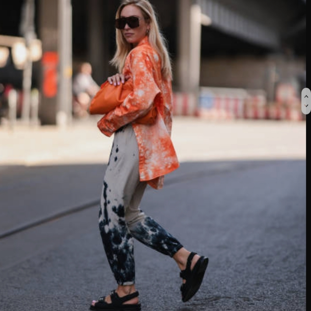 ZARA Acid wash tie dye pants jogger bloggers Favorite